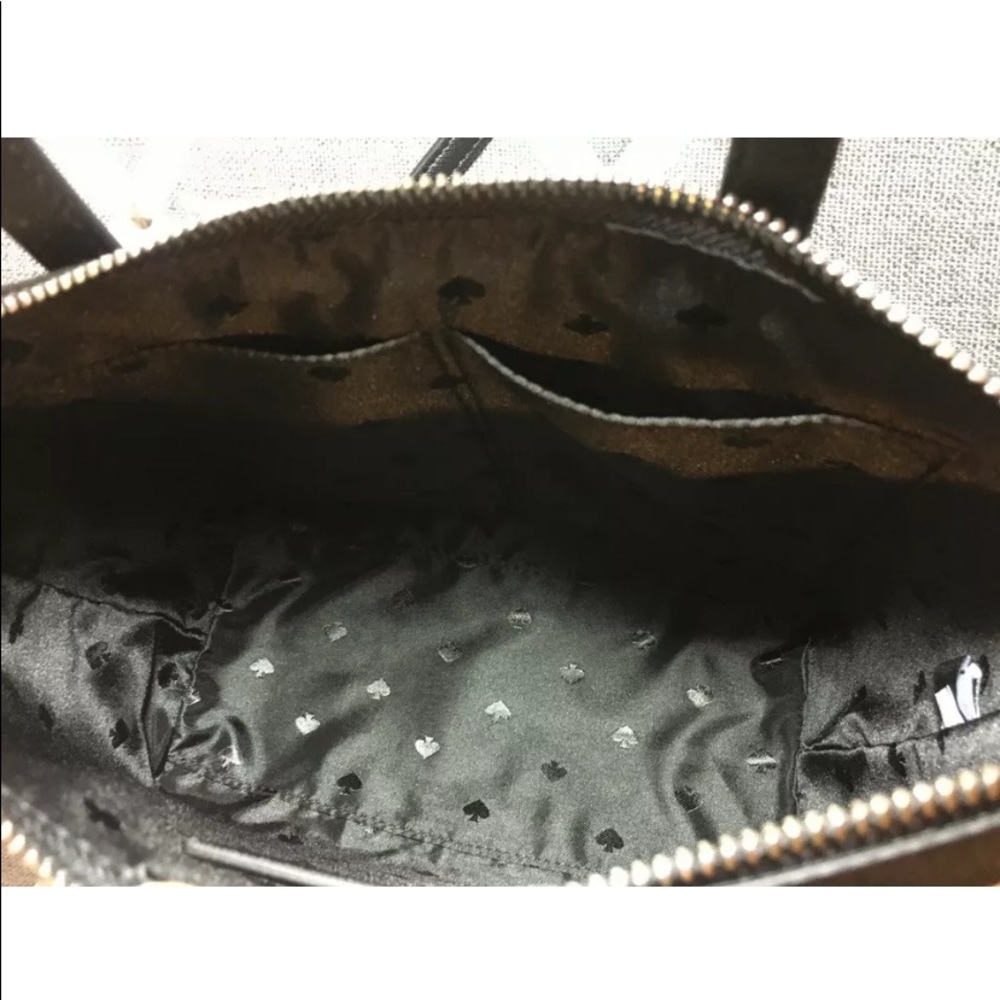 KATE SPADE JOELEY BLACK SATCHEL BAG CARD HOLDER - Picture 7 of 8